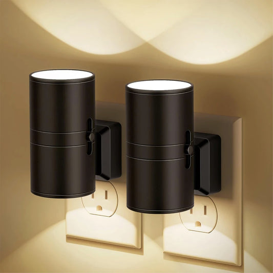 Dimmable Plug-In LED Night Light with Auto Light Sensor